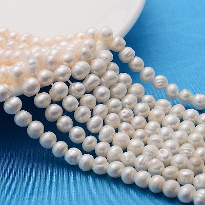Natural Cultured Freshwater Pearl Beads Strands X-A23WT011-1