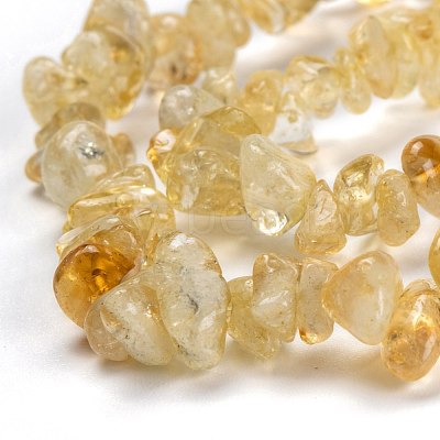 Natural Citrine Beads Strands X-G-F703-04-1