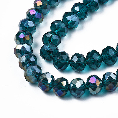 Electroplate Glass Beads Strands EGLA-A034-T2mm-B25-1