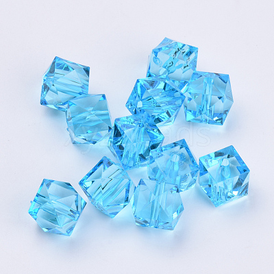 Transparent Acrylic Beads X-TACR-Q259-10mm-V40-1