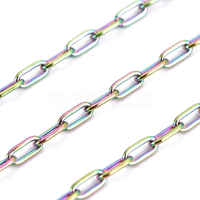 Ion Plating(IP) 304 Stainless Steel Paperclip Chains CHS-F010-01A-MC-01-1