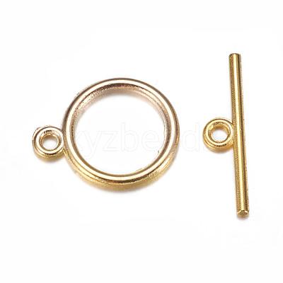Tibetan Style Toggle Clasps X-TIBE-A12208-G-NR-1