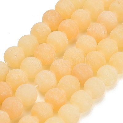Natural Yellow Calcite Beads Strands GG-CBAA3AB-01-8mm-1