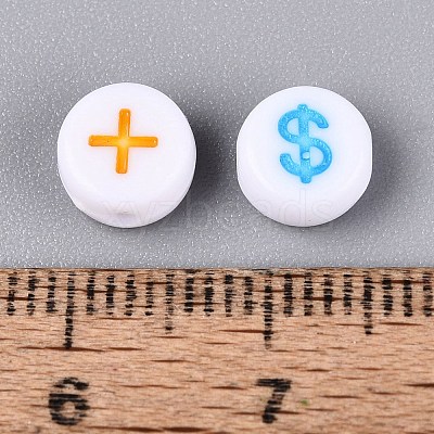 Opaque Acrylic Beads SACR-Q001-10D-1