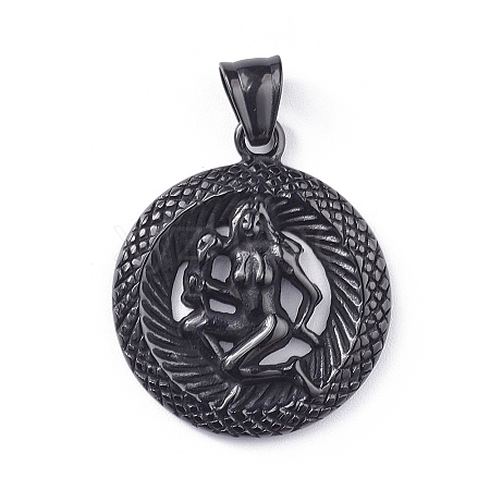304 Stainless Steel Big Pendants STAS-L240-002A-1