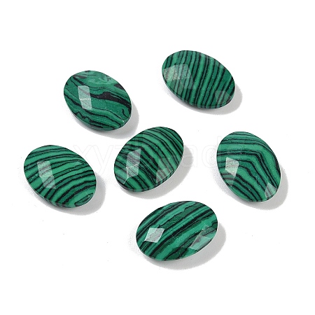 Synthetic Malachite Cabochons G-O175-15L-01-1