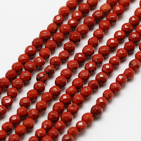 Natural Red Jasper Bead Strands LS-G-A129-3mm-23-1