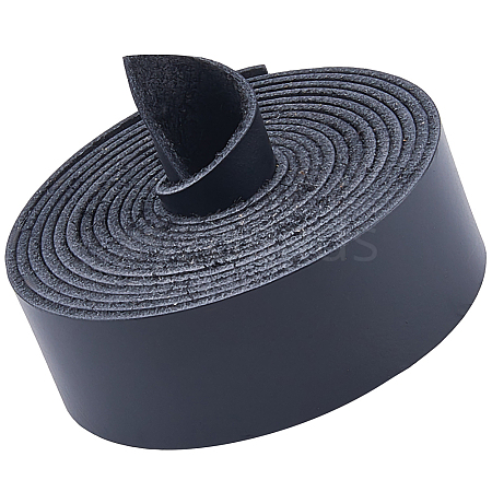 2M Flat AB Grade Cowhide Leather Cord AJEW-WH0479-73A-02-1