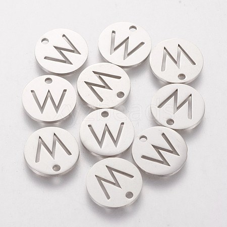 201 Stainless Steel Charms STAS-Q201-T051-W-1