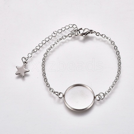 Tarnish Resistant 304 Stainless Steel Bracelet Making STAS-L248-006P-A-1