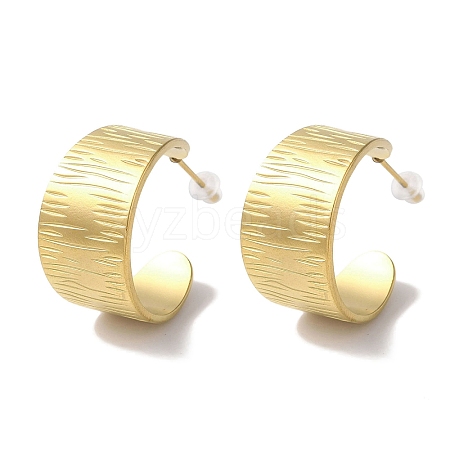 PVD Vacuum Plating 201 Stainless Steel Studs Earring EJEW-B059-14G-1