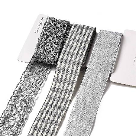 9 Yards 3 Styles Polyester Ribbon SRIB-A014-G07-1