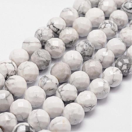 Natural Howlite Beads Strands G-D840-44-6mm-1