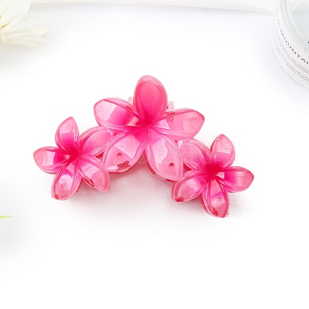 Flower Plastic Claw Hair Clips PW-WGB4757-05-1