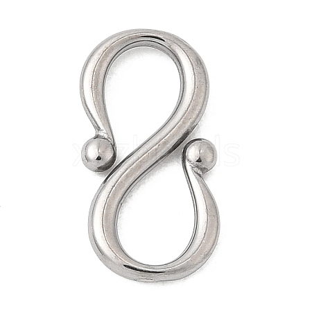304 Stainless Steel S-Hook Clasps STAS-Z179-05P-1