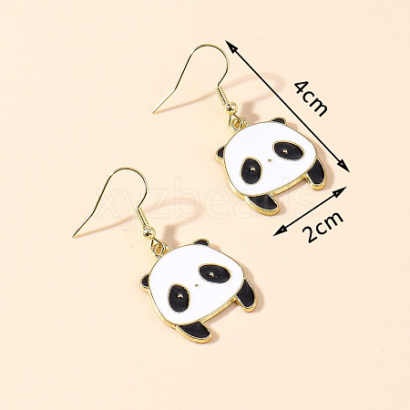 Zinc Alloy Enamel Dangle & Drop Earrings FS-WGC3D93-08-1