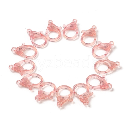 Transparent Plastic Lobster CLaw Clasps KY-H005-A08-1