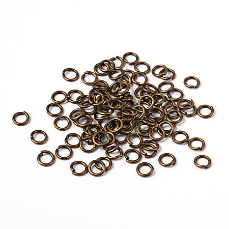 Open Jump Rings Brass Jump Rings JRC6MM-AB-1