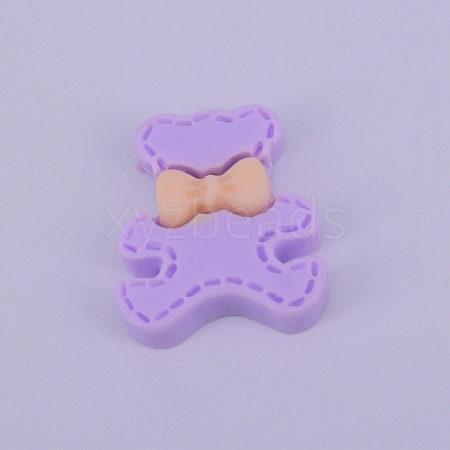 Opaque Frosted Resin Cabochon RESI-WH0009-09-1