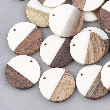 Resin & Wood Pendants X-RESI-S358-02B-01-1