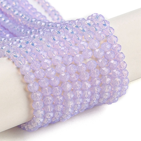 Baking Paint Transparent Glass Beads Strands DGLA-A034-J2mm-B06-1