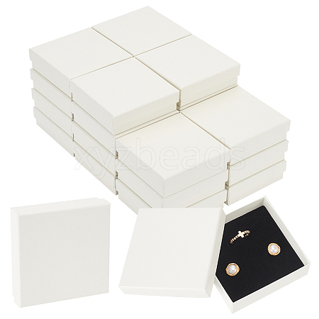 Paper Jewelry Gift Box CON-WH0084-40B-1